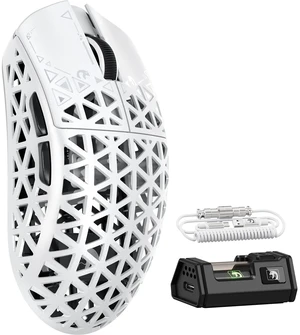 M5 Ultra Carbon Fiber 8000Hz Wireless Gaming Mouse, 39g Superlight, 42000DPI, PAW3950MAX Sensor, Nordic 52840 Chip, Bluetooth/2.4G/USB-C Wired Mice wih Coiled Cable for PC/Mac (White) M5 Ultra Carbon Fiber 8000Hz Wireless Gaming Mouse, 39g Superlight, 42000DPI, PAW3950MAX Sensor, Nordic 52840 Chip, Bluetooth/2.4G/USB-C Wired Mice wih Coiled Cable for PC/Mac (White)