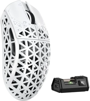 M5 Ultra Carbon Fiber 8KHz Wireless Gaming Mouse,PAW3950 Sensor 42K DPI,39g Lightweight Tri-Mode 2.4GHz/BT/Wired Computer Mice,Web Driver Support,for Win/Mac/FPS/MOBA/Esports-White (A) M5 Ultra Carbon Fiber 8KHz Wireless Gaming Mouse,PAW3950 Sensor 42K DPI,39g Lightweight Tri-Mode 2.4GHz/BT/Wired Computer Mice,Web Driver Support,for Win/Mac/FPS/MOBA/Esports-White (A)