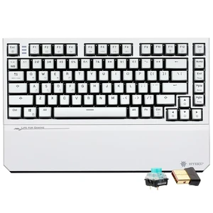 X2 TKL Wireless Mechanical Gaming Keyboard with Magnetic Wrist Rest, Dual-Mode 2.4GHz/USB-C Ergonomic Keyboard, Pre-lubed Clicky Switches, White LED Backlit Computer Gaming Keyboards X2 TKL Wireless Mechanical Gaming Keyboard with Magnetic Wrist Rest, Dual-Mode 2.4GHz/USB-C Ergonomic Keyboard, Pre-lubed Clicky Switches, White LED Backlit Computer Gaming Keyboards
