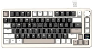 X85 Pro 75% TKL Wireless Mechanical Gaming Keyboard - Cheese | Triple Mode, TFT Display, Gasket, CNC Knob, RGB, Side-Printed PBT Keycaps, Custom, 4000mAh Battery, Linear Blueberry Switches X85 Pro 75% TKL Wireless Mechanical Gaming Keyboard - Cheese | Triple Mode, TFT Display, Gasket, CNC Knob, RGB, Side-Printed PBT Keycaps, Custom, 4000mAh Battery, Linear Blueberry Switches