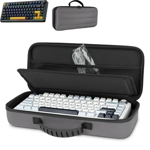 75% Keyboard Case, Hard Shell Travel Carrying Bag for Aula F75 | Fits Aula F75, ASUS ROG 75% & Similar Hard Shell, Soft Lining, Dustproof, Mesh Pocket for Accessories 75% Keyboard Case, Hard Shell Travel Carrying Bag for Aula F75 | Fits Aula F75, ASUS ROG 75% & Similar Hard Shell, Soft Lining, Dustproof, Mesh Pocket for Accessories