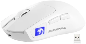 M4 52g Lightweight PAW3311 Sensor Tri-Mode Wireless Gaming Mouse | Adjustable 24000 DPI RGB Lighting 20M Clicks 5 Programmable Buttons 400mAh 2.4G/BT/USB-C Wired Computer Mice for PC/Mac-White M4 52g Lightweight PAW3311 Sensor Tri-Mode Wireless Gaming Mouse | Adjustable 24000 DPI RGB Lighting 20M Clicks 5 Programmable Buttons 400mAh 2.4G/BT/USB-C Wired Computer Mice for PC/Mac-White