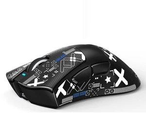 Shark V3 Tri-Mode Wireless Gaming Mouse 62g Lightweight Ergonomic | PAW3311 Sensor UP to 25000 DPI Programmable Buttons 500mAH 2.4Ghz/BT/USB-C Wired Mice for PC/Mac With Antislip Griptape-Black
