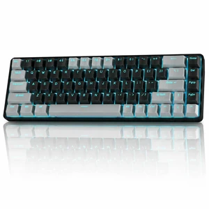TMKB T68 60% Wireless Mechanical Gaming Keyboard, Tri-Mode BT5.0/2.4GHz/USB-C with Clicky Blue Switch, RGB Backlight, Anti-Ghosting, Compact 68 Keys, Wired/Wireless, Gray/Black TMKB T68 60% Wireless Mechanical Gaming Keyboard, Tri-Mode BT5.0/2.4GHz/USB-C with Clicky Blue Switch, RGB Backlight, Anti-Ghosting, Compact 68 Keys, Wired/Wireless, Gray/Black