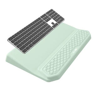 2-in-1 Ergonomic Keyboard Stand with Wrist Rest, Light Green | Comfy Keyboard Riser Holder with Massage Design, Non-Slip Base, Pain Relief for Typing 2-in-1 Ergonomic Keyboard Stand with Wrist Rest, Light Green | Comfy Keyboard Riser Holder with Massage Design, Non-Slip Base, Pain Relief for Typing
