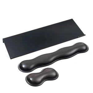 Acrylic Keyboard Stand with Gel Wrist Rest for Keyboard and Mouse Set-Black | Gel Keyboard Wrist RestErgonomic Desktop Riser & Wrist Support Platform for Computer,Non-Slip Base Acrylic Keyboard Stand with Gel Wrist Rest for Keyboard and Mouse Set-Black | Gel Keyboard Wrist RestErgonomic Desktop Riser & Wrist Support Platform for Computer,Non-Slip Base
