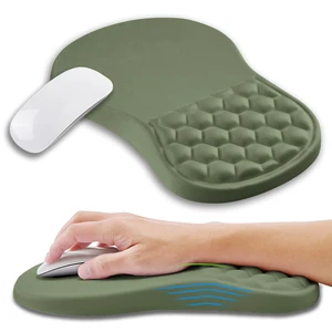 Kuosgm Ergonomic Mouse Pad Wrist Support with Memory Foam Massage Bulge, Carpal Tunnel Pain Relief Mousepad Wrist Rest for Mouse(12x8 inch,Olive Green) Kuosgm Ergonomic Mouse Pad Wrist Support with Memory Foam Massage Bulge, Carpal Tunnel Pain Relief Mousepad Wrist Rest for Mouse(12x8 inch,Olive Green)