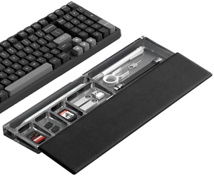 Hagibis Keyboard Wrist Rest Pad with Partition Storage Case, Magnetic Top Cover Ergonomic Soft Memory Foam, Anti-Slip Rubber Base for Computer Keyboard, Laptop, Office, Home (Black Magnetic) Hagibis Keyboard Wrist Rest Pad with Partition Storage Case, Magnetic Top Cover Ergonomic Soft Memory Foam, Anti-Slip Rubber Base for Computer Keyboard, Laptop, Office, Home (Black Magnetic)