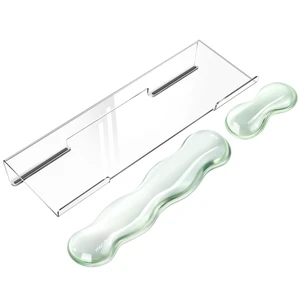 MOSISO Gel Wrist Rests for Keyboard and Mouse, Mint Green | Keyboard Wristrest Stand for Desktop, Non-Slip Computer Laptop Wave Shaped Mouse Wrist Support for Office Desk, Home, School MOSISO Gel Wrist Rests for Keyboard and Mouse, Mint Green | Keyboard Wristrest Stand for Desktop, Non-Slip Computer Laptop Wave Shaped Mouse Wrist Support for Office Desk, Home, School