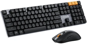 ProtoArc KM310 Wireless Mechanical Keyboard and Mouse, No Backlight | Aluminum Quiet mechanical Keyboard, Triple-Device Via Bluetooth & 2.4G, Lightweight mouse, Rechargeable, Windows/Mac, Gray ProtoArc KM310 Wireless Mechanical Keyboard and Mouse, No Backlight | Aluminum Quiet mechanical Keyboard, Triple-Device Via Bluetooth & 2.4G, Lightweight mouse, Rechargeable, Windows/Mac, Gray