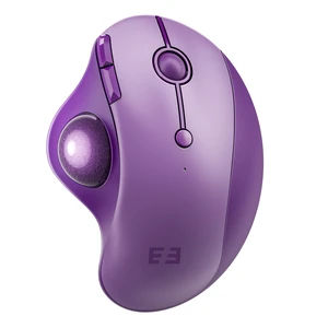 Wireless Trackball Mouse, Ergonomic Bluetooth Rollerball Mice,Purple | USB-C rechargeable, 3-device Bluetooth+2.4G USB, thumb control, 5-level DPI and space-saving comfort for laptop, PC and Mac. Wireless Trackball Mouse, Ergonomic Bluetooth Rollerball Mice,Purple | USB-C rechargeable, 3-device Bluetooth+2.4G USB, thumb control, 5-level DPI and space-saving comfort for laptop, PC and Mac.