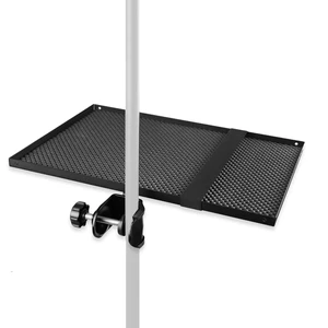 Mr.Power 13" x 9" Microphone Stand Rack Tray Holder Clamp-On Utility Shelf | Clamps on, for Stage, Live Streaming, Recording, Karaoke, Concert, Studio, Music Sheet Mr.Power 13" x 9" Microphone Stand Rack Tray Holder Clamp-On Utility Shelf | Clamps on, for Stage, Live Streaming, Recording, Karaoke, Concert, Studio, Music Sheet