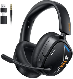 NUBWO Wireless Gaming Headset for PS5, PS4, PC, 7.1 Surround Sound, Black | 2.4GHz USB & Type-C, 80Hr Battery, 270g, Foldable, Mic Monitoring, Compatible with Laptop, Mac, ideal for FPS, RPG NUBWO Wireless Gaming Headset for PS5, PS4, PC, 7.1 Surround Sound, Black | 2.4GHz USB & Type-C, 80Hr Battery, 270g, Foldable, Mic Monitoring, Compatible with Laptop, Mac, ideal for FPS, RPG