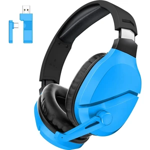 WolfLawS Wireless Gaming Headset with Mic for PS5 PC PS4, Blue | 2.4G/Bluetooth Gaming Headphones, Noise Canceling Microphone, USB & Type-C Connector, Wired Mode for Controller WolfLawS Wireless Gaming Headset with Mic for PS5 PC PS4, Blue | 2.4G/Bluetooth Gaming Headphones, Noise Canceling Microphone, USB & Type-C Connector, Wired Mode for Controller