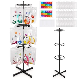 Loghot Freestanding Metal Headphone Storage Stand with 30 Storage Bags | No-Drill Headphone Organizer, Heavy Duty Movable Headset Holder Stand for Classroom, Computer Lab, Office and Training Center Loghot Freestanding Metal Headphone Storage Stand with 30 Storage Bags | No-Drill Headphone Organizer, Heavy Duty Movable Headset Holder Stand for Classroom, Computer Lab, Office and Training Center