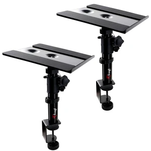 Tlingt Clamp-on Desktop Speaker Stands, Desk Mount Set, Fits 5"-6" Speakers | Heavy-duty 9.5"x8.9" Metal Tray, ±10°Tilt & Height Adjusts for Wide Range of Monitor & Bookshelf Speakers, Laptops Tlingt Clamp-on Desktop Speaker Stands, Desk Mount Set, Fits 5"-6" Speakers | Heavy-duty 9.5"x8.9" Metal Tray, ±10°Tilt & Height Adjusts for Wide Range of Monitor & Bookshelf Speakers, Laptops