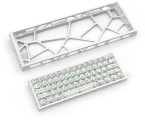 kutethy KY60 Hollow Out Aluminum Keyboard Case,60% Mechanical Keyboard Shell Custom Keyboard Barebones Compatible with Wooting60 Mad60 Win60 GH60 60HE(White) kutethy KY60 Hollow Out Aluminum Keyboard Case,60% Mechanical Keyboard Shell Custom Keyboard Barebones Compatible with Wooting60 Mad60 Win60 GH60 60HE(White)
