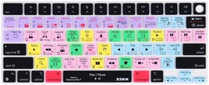 XSKN Final Cut Pro Shortcut US Version Silicone Keyboard Cover for Apple MacBook Air 13/15 inch with M5/M4/M3/M2 Chip and MacBook Neo with A18 Pro Chip XSKN Final Cut Pro Shortcut US Version Silicone Keyboard Cover for Apple MacBook Air 13/15 inch with M5/M4/M3/M2 Chip and MacBook Neo with A18 Pro Chip