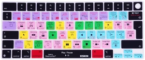 XSKN Final Cut Pro Shortcut EU Version Silicone Keyboard Cover for Apple MacBook Air 13/15 inch with M5/M4/M3/M2 Chip and MacBook Neo with A18 Pro Chip XSKN Final Cut Pro Shortcut EU Version Silicone Keyboard Cover for Apple MacBook Air 13/15 inch with M5/M4/M3/M2 Chip and MacBook Neo with A18 Pro Chip