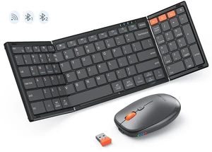 MEETION Foldable Keyboard and Mouse, 2.4GHz/Bluetooth Portable Set | Rechargeable full-size folding keyboard and mouse with 2.4G & dual Bluetooth, ideal for travel, Windows, Mac, iPad MEETION Foldable Keyboard and Mouse, 2.4GHz/Bluetooth Portable Set | Rechargeable full-size folding keyboard and mouse with 2.4G & dual Bluetooth, ideal for travel, Windows, Mac, iPad