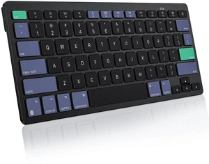 Wireless Keyboard for Mac, Bluetooth Stable, No Numpad, Travel Size | macOS Hotkeys, AAA Battery Powered, Compact for Coffee Shop Office, Ergonomic for MacBook Pro/Air/iMac, Black & Green & Blue Wireless Keyboard for Mac, Bluetooth Stable, No Numpad, Travel Size | macOS Hotkeys, AAA Battery Powered, Compact for Coffee Shop Office, Ergonomic for MacBook Pro/Air/iMac, Black & Green & Blue