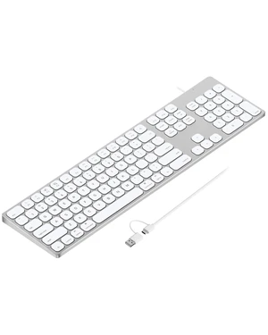 9H Aluminum USB Wired Keyboard with Numeric Keypad for Mac & PC | Compatible with Mac Pro, Mini, iMac, MacBook Pro/Air, Laptops and PC Computers 9H Aluminum USB Wired Keyboard with Numeric Keypad for Mac & PC | Compatible with Mac Pro, Mini, iMac, MacBook Pro/Air, Laptops and PC Computers