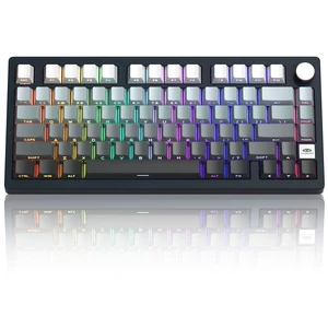 MageGee LIGHT75 Wireless Creamy Keyboard, Tri-Mode Bluetooth/2.4GHz/USB-C RGB Backlit, Gasket Hot Swappable Custom Gaming Keyboard for Win/Mac/PC, with Knob, Side Printed PBT Keycaps, Black MageGee LIGHT75 Wireless Creamy Keyboard, Tri-Mode Bluetooth/2.4GHz/USB-C RGB Backlit, Gasket Hot Swappable Custom Gaming Keyboard for Win/Mac/PC, with Knob, Side Printed PBT Keycaps, Black