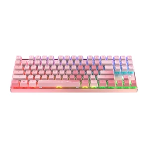 Xtrfy Cherry MX 8.2 TKL Wireless XAGA, Tenkeyless Mechanical Gaming Keyboard, Bluetooth, 2.4 GHz & Wired Mode, Double-Shot PBT Keycaps, MX2A RED Switches, Pink Xtrfy Cherry MX 8.2 TKL Wireless XAGA, Tenkeyless Mechanical Gaming Keyboard, Bluetooth, 2.4 GHz & Wired Mode, Double-Shot PBT Keycaps, MX2A RED Switches, Pink