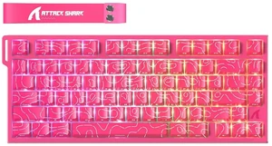 SHARK R82 HE RT Wired RGB 8K Mechanical Gaming Keyboard-Rose Contour | TKL,NKRO,8Khz Polling,0.005mm RT Accuracy,256K Scan Rate,5 Layer Sound Damped,Hall Effect Magnetic Switch,Driver for PC Mac SHARK R82 HE RT Wired RGB 8K Mechanical Gaming Keyboard-Rose Contour | TKL,NKRO,8Khz Polling,0.005mm RT Accuracy,256K Scan Rate,5 Layer Sound Damped,Hall Effect Magnetic Switch,Driver for PC Mac