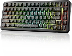 ATTACK SHARK X82PRO HE 75% Wireless Rapid Trigger Gaming Keyboard, Hall Effect Magnetic Switch Keyboard with 0.01mm RT Adjustable Actuation, 8Khz Polling Rate, Hot-Swap, RGB, for PC Gamer (Black) ATTACK SHARK X82PRO HE 75% Wireless Rapid Trigger Gaming Keyboard, Hall Effect Magnetic Switch Keyboard with 0.01mm RT Adjustable Actuation, 8Khz Polling Rate, Hot-Swap, RGB, for PC Gamer (Black)