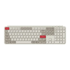 Keychron B6 Pro Ultra-Slim Full-Size Wireless Keyboard - Retro Red | Numeric Keypad Quiet Typing Multi-Device 2.4 GHz/Bluetooth 5.2/USB-C Wired ZMK Launcher Up to 1200 Hours Battery Life Keychron B6 Pro Ultra-Slim Full-Size Wireless Keyboard - Retro Red | Numeric Keypad Quiet Typing Multi-Device 2.4 GHz/Bluetooth 5.2/USB-C Wired ZMK Launcher Up to 1200 Hours Battery Life