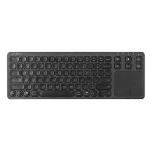 SANWA Bluetooth Keyboard with Trackpad, 3-Devices HTPC Keyboard, Black SANWA Bluetooth Keyboard with Trackpad, 3-Devices HTPC Keyboard, Black