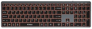 JOMAA Dual Mode Wireless Keyboard, 2.4G Bluetooth 3 Devices Switch, Quiet Scissor Switch Keys, Backlit with Multimedia Shortcut Keys, for Windows/Mac/iOS/Android PC Laptop Tablet JOMAA Dual Mode Wireless Keyboard, 2.4G Bluetooth 3 Devices Switch, Quiet Scissor Switch Keys, Backlit with Multimedia Shortcut Keys, for Windows/Mac/iOS/Android PC Laptop Tablet