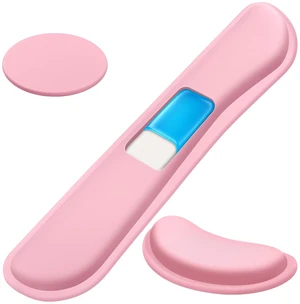 Retuhapy Keyboard Wrist Rest Set, Gel Memory Foam, 3-Piece, Pink | Silky Wrist Rest for Computer Keyboard and Mouse Pad, Ergonomic Wrist Support for Typing Pain Relief, Office Desk Accessories Retuhapy Keyboard Wrist Rest Set, Gel Memory Foam, 3-Piece, Pink | Silky Wrist Rest for Computer Keyboard and Mouse Pad, Ergonomic Wrist Support for Typing Pain Relief, Office Desk Accessories
