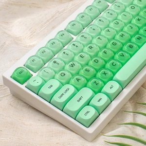 Sumgsn 132 Keys PBT Jelly Keycaps MOA Profile Green Keycaps Set | Comaptible with Wooting Keyboard 61/64/87/104/108 Cherry Mx Switches Mechanical Keyboards Sumgsn 132 Keys PBT Jelly Keycaps MOA Profile Green Keycaps Set | Comaptible with Wooting Keyboard 61/64/87/104/108 Cherry Mx Switches Mechanical Keyboards