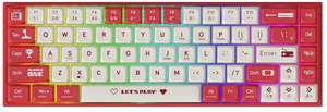 AK680 Wired Compact Mechanical Keyboard, 68 Keys Red-White Layout, Hot-Swappable Tactile Brown Switch Gaming Keyboard with Multicolor Backlight, Eva Foam Dampening, for Gaming & Typing AK680 Wired Compact Mechanical Keyboard, 68 Keys Red-White Layout, Hot-Swappable Tactile Brown Switch Gaming Keyboard with Multicolor Backlight, Eva Foam Dampening, for Gaming & Typing