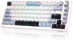 Itigoitie 75% Wireless Gaming Mechanical Keyboard,TriMode 2.4G/USBC/BT5.3,4000mAh Hot Swappable Custom Keyboard,Linear Switch,Gasket Mounted,RGB Backlit,PBT Keycaps,CNC Knob for Mac/Win/Android/iOS Itigoitie 75% Wireless Gaming Mechanical Keyboard,TriMode 2.4G/USBC/BT5.3,4000mAh Hot Swappable Custom Keyboard,Linear Switch,Gasket Mounted,RGB Backlit,PBT Keycaps,CNC Knob for Mac/Win/Android/iOS