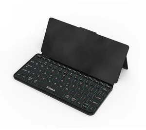 JOMAA Bluetooth Travel Foldable Keyboard with Dual Device Pairing, RGB Backlit Keys, Long Battery Life Portable Keypad with Any-Angle Stand for Smartphones, Tablets, iOS,Android iPad, and Phones JOMAA Bluetooth Travel Foldable Keyboard with Dual Device Pairing, RGB Backlit Keys, Long Battery Life Portable Keypad with Any-Angle Stand for Smartphones, Tablets, iOS,Android iPad, and Phones