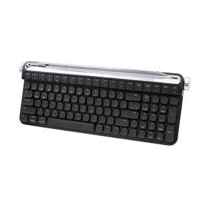 Retro Typewriter Mechanical Keyboard with Tablet Stand, 100 Keys LED Backlit, ABS+PBT Keycaps, Wired/Bluetooth, Blue Switch, Compatible with Windows/Mac/iOS/Android (Black) Retro Typewriter Mechanical Keyboard with Tablet Stand, 100 Keys LED Backlit, ABS+PBT Keycaps, Wired/Bluetooth, Blue Switch, Compatible with Windows/Mac/iOS/Android (Black)