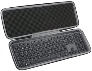 co2CREA Hard Case for Logitech MX Keys S/Keys Advanced Keyboard | Portable Travel Storage Box, Protective EVA Carrying Bag with Shockproof Foam Cushion and Handle