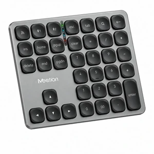 MEETION 36-Key Wireless Numeric Keypad, Bluetooth Number Pad for Laptop | 36-key wireless number pad with 2.4G/dual Bluetooth, scissor keys and extra keys for faster number-heavy work.