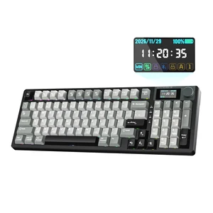 KEMOVE K94 Wireless Mechanical Keyboard, QMK/VIA, LCD Screen & Metal Knob | Tri-Mode 2.4G/Bluetooth/USB-C, Gasket Mount, Hot-Swap, Creamy Switches, 8000mAh Battery, South-Facing RGB for Gaming & Work KEMOVE K94 Wireless Mechanical Keyboard, QMK/VIA, LCD Screen & Metal Knob | Tri-Mode 2.4G/Bluetooth/USB-C, Gasket Mount, Hot-Swap, Creamy Switches, 8000mAh Battery, South-Facing RGB for Gaming & Work