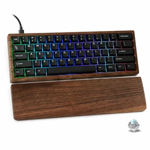 SZRKBD Wal60 HE Hall Effect Gaming Keyboard Magnetic Switch | Hot Swappable, Rapid Trigger Mode, 8000Hz Polling Rate, Adjustable Actuation, Walnut Wood Case & Ergonomic Wrist Rest SZRKBD Wal60 HE Hall Effect Gaming Keyboard Magnetic Switch | Hot Swappable, Rapid Trigger Mode, 8000Hz Polling Rate, Adjustable Actuation, Walnut Wood Case & Ergonomic Wrist Rest