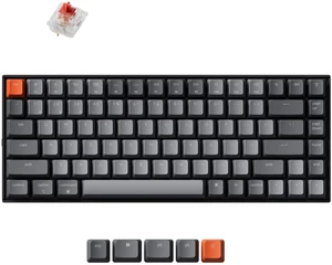 Keychron K2 75% Wireless Mechanical Keyboard, Silent K Pro Red Switch | Bluetooth, Gaming Keyboard, White LED Backlit, USB C, Anti Ghosting, N-Key Rollover, 84 Keys, Mac Windows - Version 2 Keychron K2 75% Wireless Mechanical Keyboard, Silent K Pro Red Switch | Bluetooth, Gaming Keyboard, White LED Backlit, USB C, Anti Ghosting, N-Key Rollover, 84 Keys, Mac Windows - Version 2