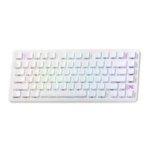 XVX L75 Air 75% Low Profile Wireless Mechanical Keyboard, Hot-Swap, White | 75% aluminum low profile, tri-mode Bluetooth 2.4G USB-C, hot swap, shine-through caps, 620g, Windows macOS Linux XVX L75 Air 75% Low Profile Wireless Mechanical Keyboard, Hot-Swap, White | 75% aluminum low profile, tri-mode Bluetooth 2.4G USB-C, hot swap, shine-through caps, 620g, Windows macOS Linux