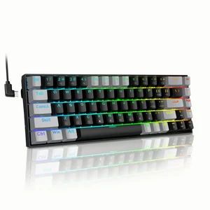 XUANGUI Full RGB Backlit Mechanical Keyboard Clicky Wired Computer Key Board, 65% Cute PC Gaming Keyboards Hot Swappable Rainbow Colorful Light Up Leyboard for Typist and Gamer, Work with Mac PS5 Xbox XUANGUI Full RGB Backlit Mechanical Keyboard Clicky Wired Computer Key Board, 65% Cute PC Gaming Keyboards Hot Swappable Rainbow Colorful Light Up Leyboard for Typist and Gamer, Work with Mac PS5 Xbox