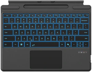 Surface Pro 11/10/9/8 Keyboard, Bluetooth Backlit Type Cover With Trackpad | Bluetooth keyboard with 7-color lighting, multi-touch trackpad, pen storage, rechargeable slim design for Surface Pro users Surface Pro 11/10/9/8 Keyboard, Bluetooth Backlit Type Cover With Trackpad | Bluetooth keyboard with 7-color lighting, multi-touch trackpad, pen storage, rechargeable slim design for Surface Pro users