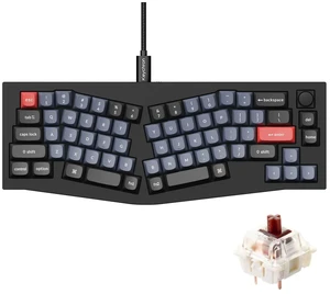 Keychron Q8 Wired Custom Mechanical Keyboard Knob Version, 65% Alice Layout QMK/VIA Programmable with Hot-swappable Gateron G Pro Brown Switch Double Gasket Compatible with Mac Windows Linux (Black) Keychron Q8 Wired Custom Mechanical Keyboard Knob Version, 65% Alice Layout QMK/VIA Programmable with Hot-swappable Gateron G Pro Brown Switch Double Gasket Compatible with Mac Windows Linux (Black)