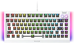 Razer BlackWidow V4 75% Barebones Gaming Keyboard Kit (Chassis Only), White Switches & Keycaps Sold Separately, Hot-Swappable, 8000Hz Polling Rate, Chroma RGB, Aluminum Top Case, Media Control Buttons Razer BlackWidow V4 75% Barebones Gaming Keyboard Kit (Chassis Only), White Switches & Keycaps Sold Separately, Hot-Swappable, 8000Hz Polling Rate, Chroma RGB, Aluminum Top Case, Media Control Buttons