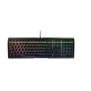 Cherry MX 3.0S, Wired Mechanical Gaming Keyboard, Front Lettering Keycaps, Robust Aluminum Housing, RGB-Lighting, Full Key Rollover, MX Silent RED Switches, Black Cherry MX 3.0S, Wired Mechanical Gaming Keyboard, Front Lettering Keycaps, Robust Aluminum Housing, RGB-Lighting, Full Key Rollover, MX Silent RED Switches, Black